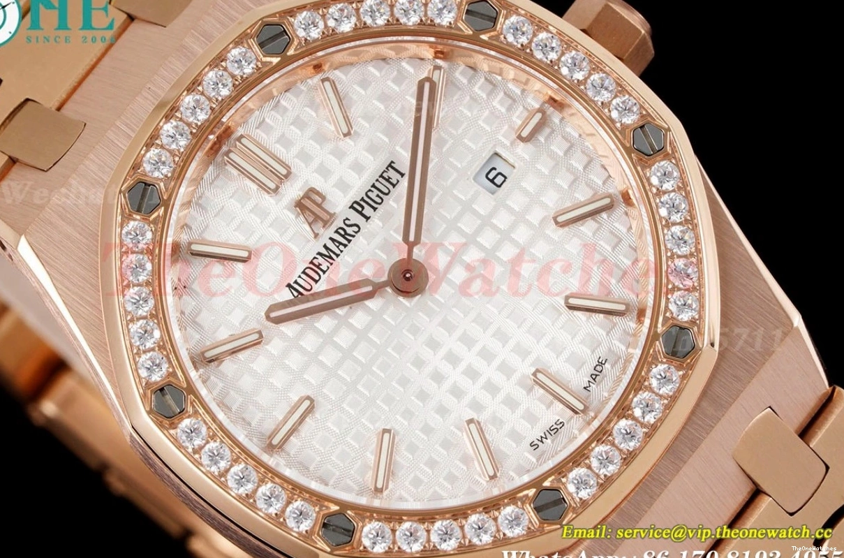 Oak Royal Swiss Ladies RG white 8F 33mm Dial Quartz  RG 0509